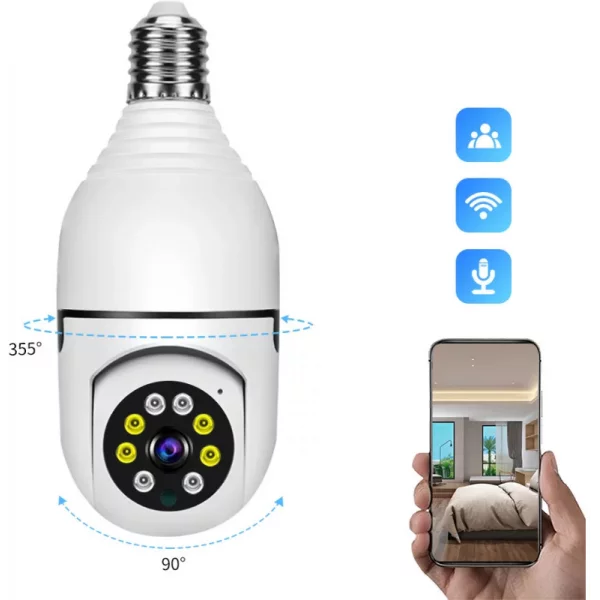 Bulb System 360 Degree Wifi Camera