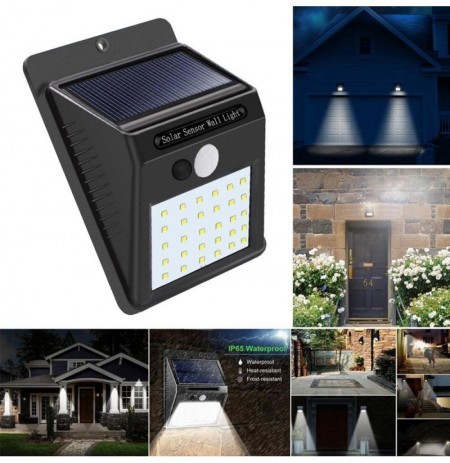 Solar Motion Sensor Wall Light 5V